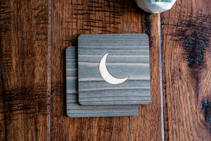 Moon Wood Coaster