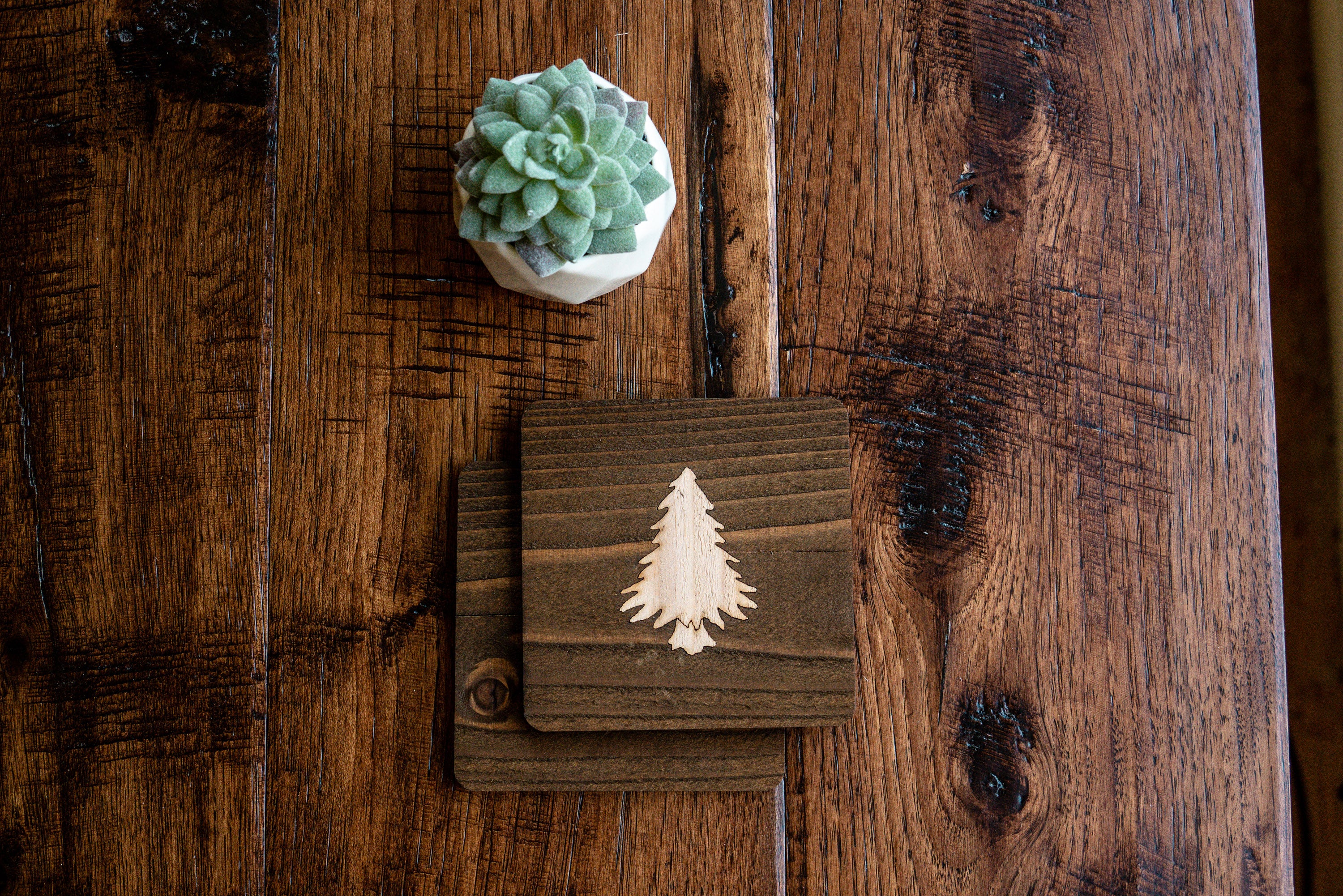 Tree Wood Coaster