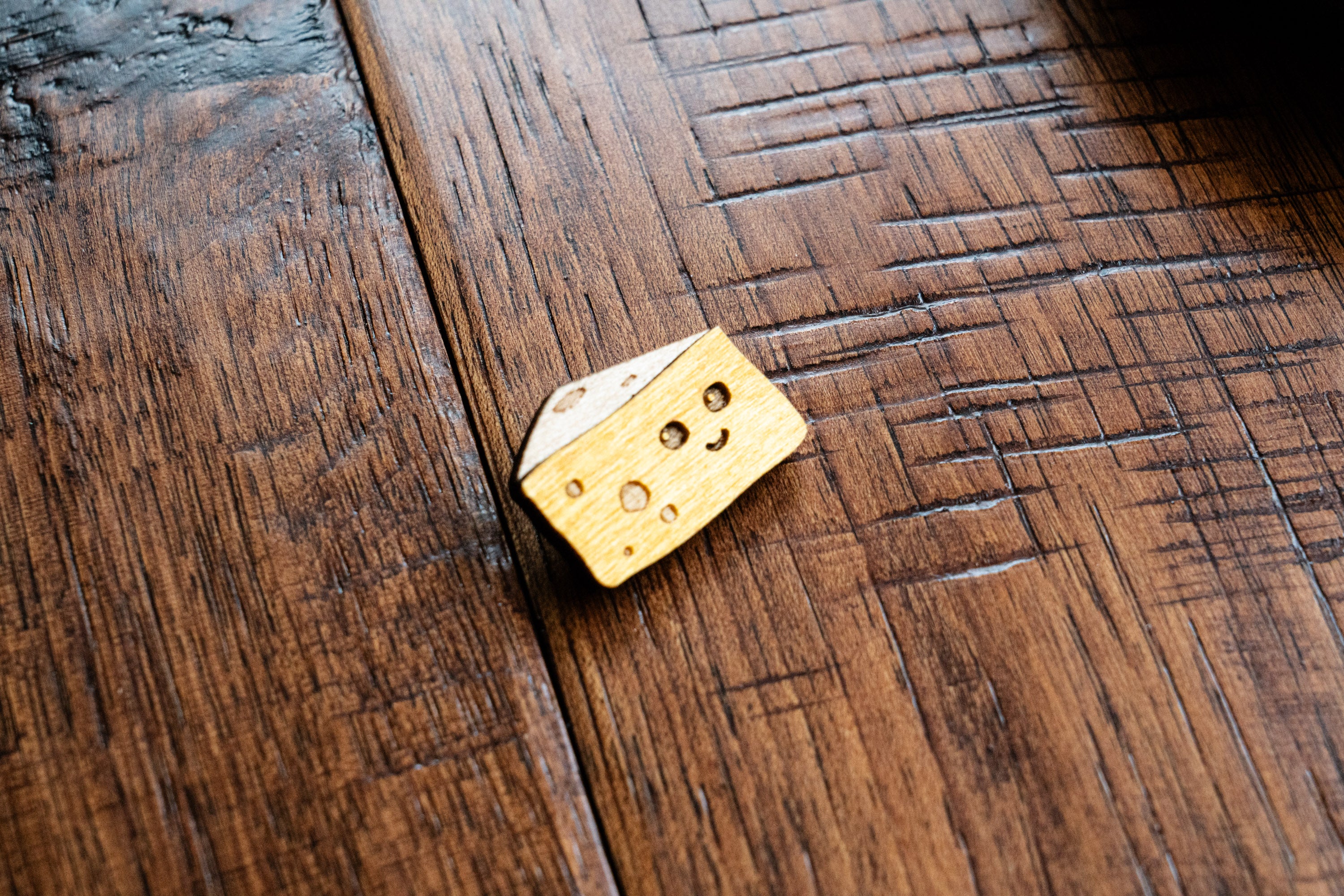 Cheese Wood Pin