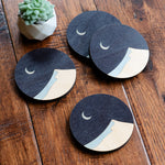Dune with Crescent Moon Coasters
