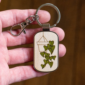 Pothos Plant Keychain