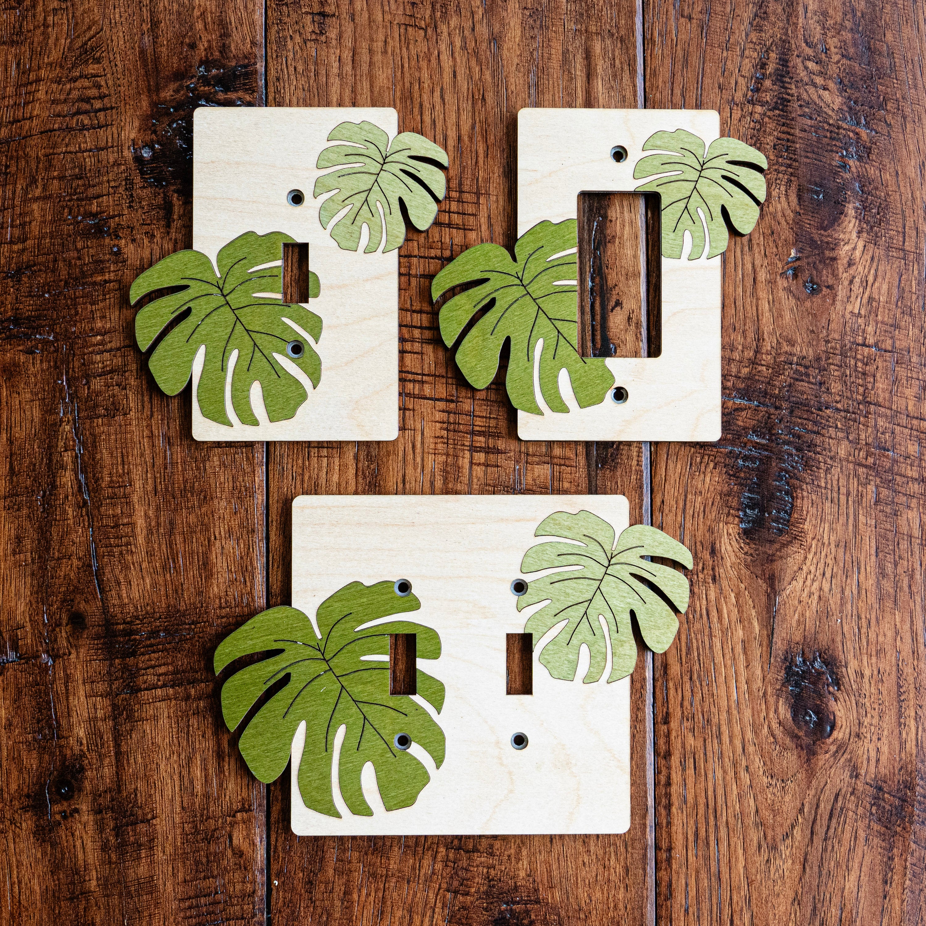 Monstera Leaf Switch Covers