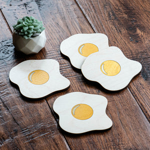 Egg Sunny Side Up Coasters