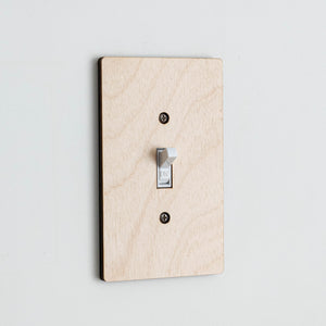 Plain Wood Switch Cover