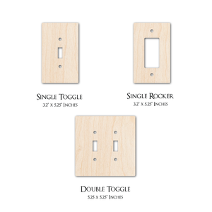 Plain Wood Switch Cover